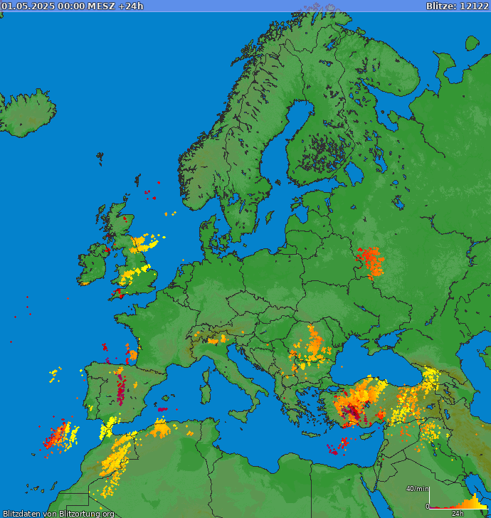 Blitzkarte Europa 02.05.2025