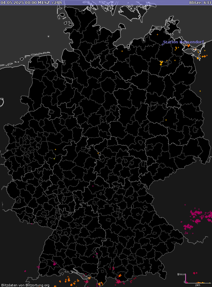 Blitzkarte Deutschland 05.05.2025