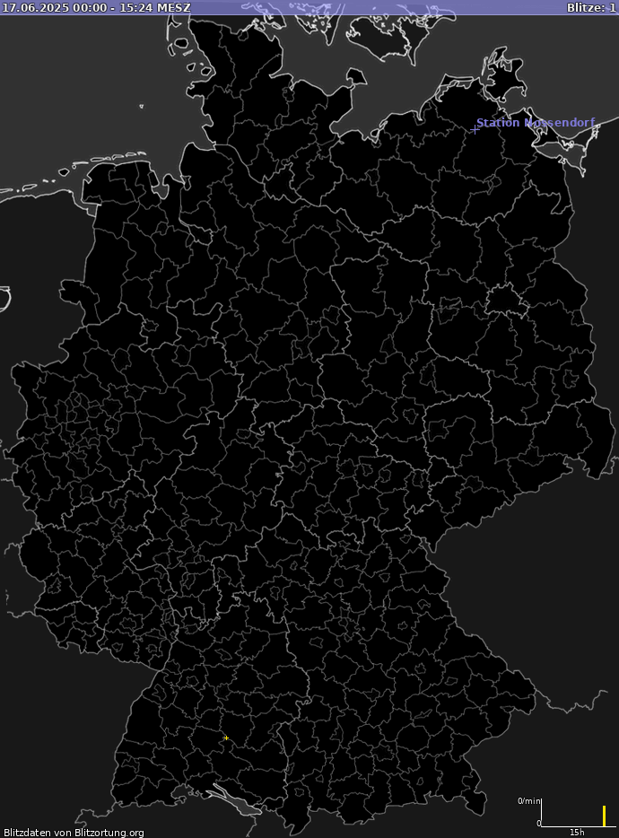 Blitzkarte Deutschland 17.06.2025
