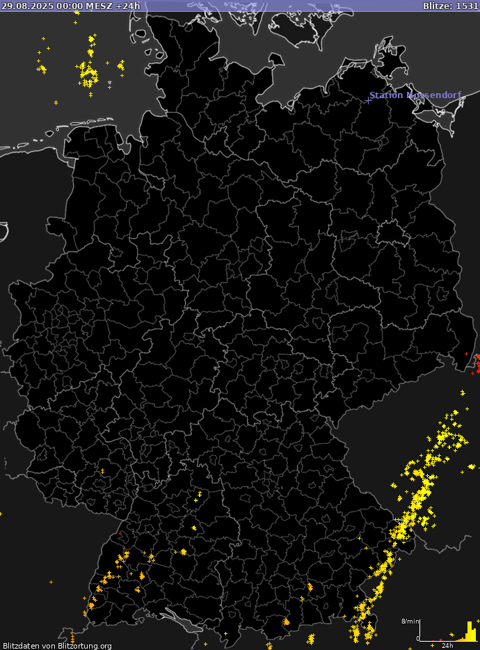 Blitzkarte Deutschland 30.08.2025