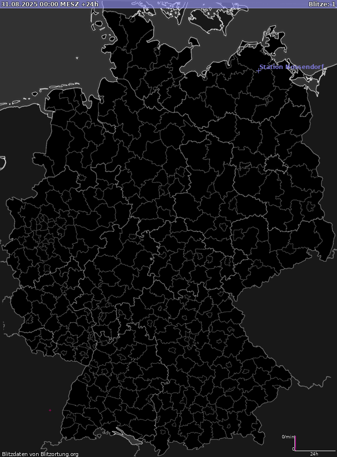 Blitzkarte Deutschland 01.09.2025