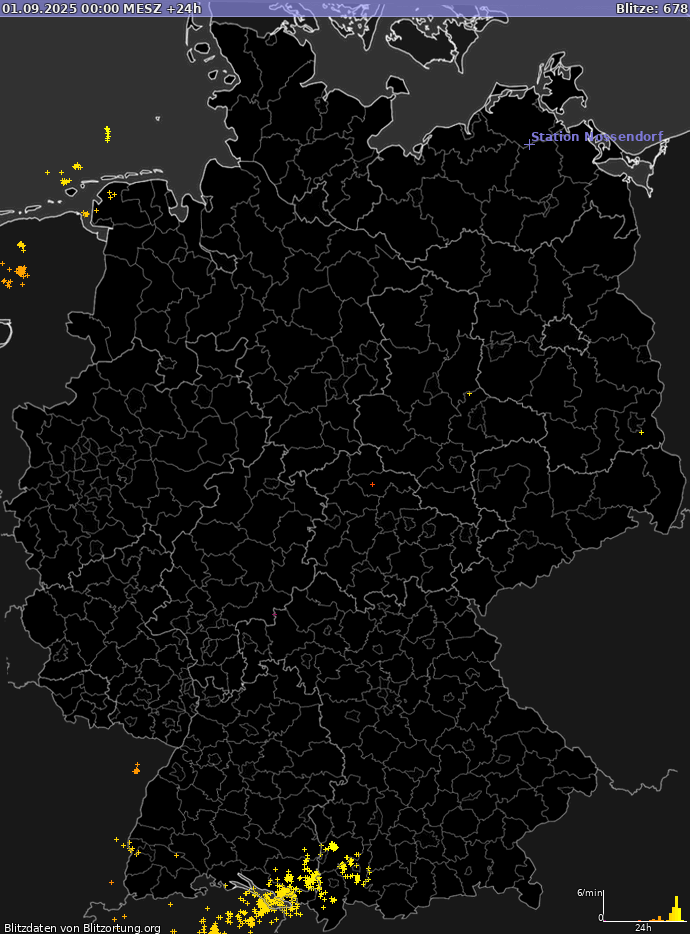 Blitzkarte Deutschland 01.09.2025