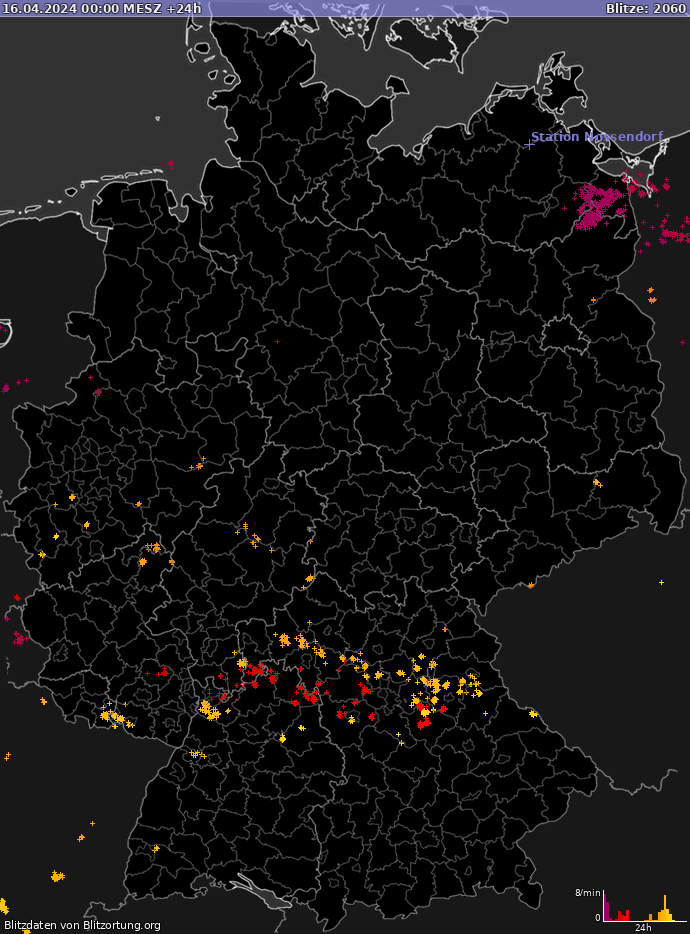 Blitzkarte Deutschland 17.04.2024