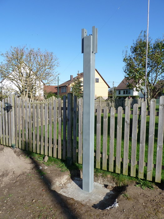 Aufbau Antennenmast 17 Frick Antennenmast 09