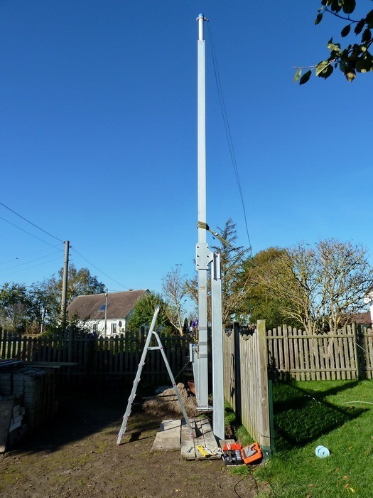 Aufbau Antennenmast 23 Frick Antennenmast 12