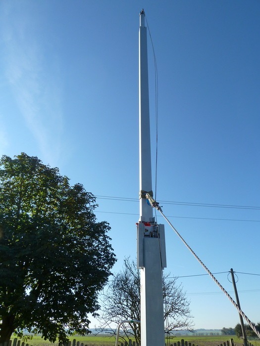 Aufbau Antennenmast 25 Frick Antennenmast 13