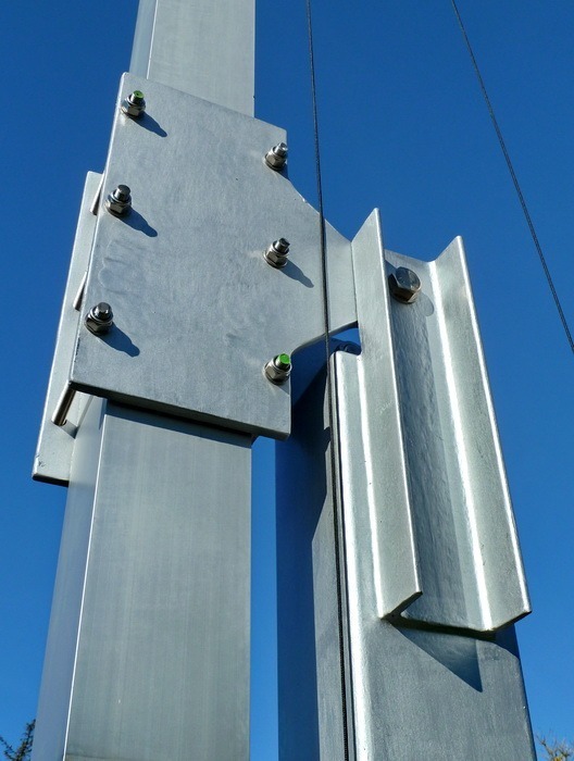 Aufbau Antennenmast 35 Frick Antennenmast 18