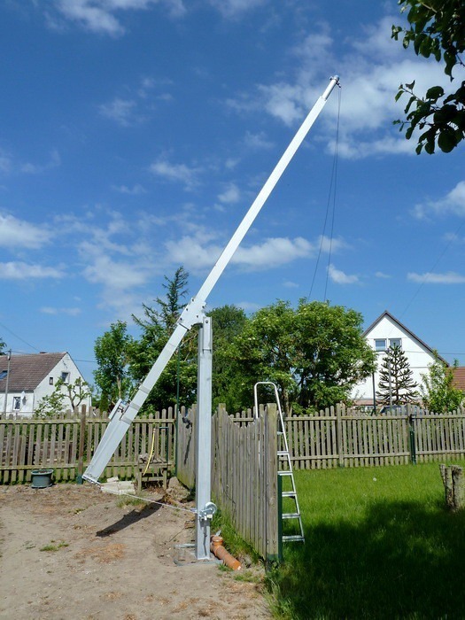 Aufbau Antennenmast 41 Frick Antennenmast 21
