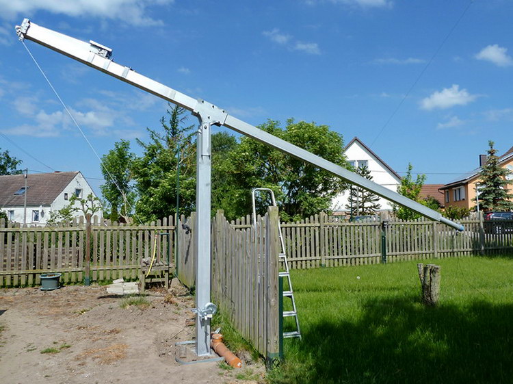 Aufbau Antennenmast 43 Frick Antennenmast 22