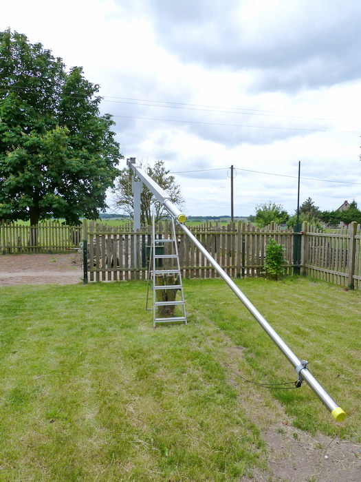 Aufbau Antennenmast 47 Frick Antennenmast 24