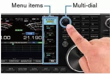 IC 7610 touch screen 14