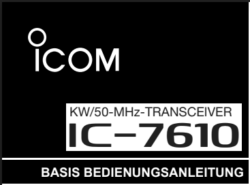 Icom Basis Bedienungsanleitung
